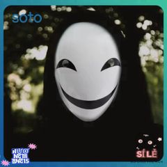 Mặt Nạ Halloween Chú Hề Đỉa PVC - Mặt Nạ Ngụy Trang Ma Quái Đen Huyền Bí Cho Tiệc Hóa Trang và Lễ Hội