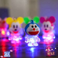 Móc Khóa Doremon Phát Sáng LED Ngộ Nghĩnh - Phụ Kiện Thời Trang Đáng Yêu Cho Tín Đồ Hoạt Hình, Quà Tặng Ý Nghĩa