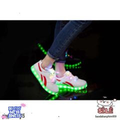 Giày Thể Thao LED Phát Sáng Đa Màu - 8 Chế Độ Ánh Sáng Cho Nam Nữ, Phù Hợp Tiệc Tùng và Thời Trang Thường Ngày