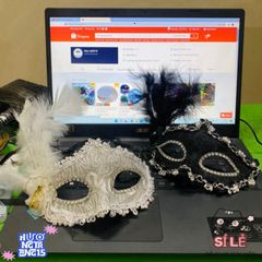 Mặt Nạ Hóa Trang Nửa Mặt Phong Cách Quý Tộc - Phụ Kiện Dạ Hội Sang Trọng Cho Mọi Sự Kiện Hóa Trang