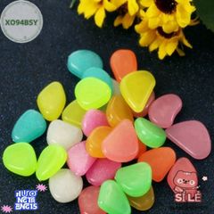 Bộ 100 Viên Đá Phát Sáng Ngoài Trời - Trang Trí Bể Cá, Sân Vườn, Lối Đi Với Màu Sắc Rực Rỡ, Tăng Cường Không Gian Huyền Bí Ban Đêm