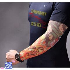 Găng Tay Xăm Hình Phong Cách Tatoo - Găng Tay Nghệ Thuật Chuyên Dụng Thun, Họa Tiết Ngẫu Nhiên, Kích Thước Tiêu Chuẩn 46cm