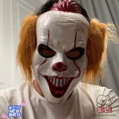 Mặt nạ Pennywise IT - Phụ Kiện Hóa Trang Kinh Dị Cho Fan Stephen King - Hoàn Hảo Cho Halloween 2024