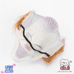 Mặt nạ Pennywise IT - Phụ Kiện Hóa Trang Kinh Dị Cho Fan Stephen King - Hoàn Hảo Cho Halloween 2024