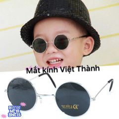 Kính tròn thời trang cho bé và bố mẹ - Kính mát chống trầy chất lượng cao, nhiều mẫu và kích cỡ, bảo hành 1 năm