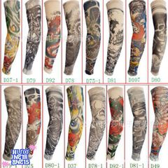 Bộ 3 Đôi Ống Tay Chống Nắng Hình Xăm Độc Đáo - Phong Cách Cá Tính Cho Nam Nữ, Free Size, Chất Liệu Thun Co Dãn