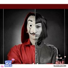 Mặt Nạ Hóa Trang Queen Salvador Dali - Phụ Kiện Money Heist Độc Đáo Cho Tiệc Halloween và Lễ Hội