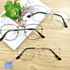 Kính Mắt Tròn Gọng Sắt Nobita 0 Độ - Chất Liệu Bền Bỉ, 4 Màu Trẻ Trung Đen Vàng Trắng Vàng Mắt, Phong Cách Thời Trang Hàn Quốc