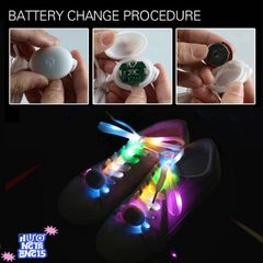 Dây Giày LED Phát Sáng - Phụ Kiện Thời Trang Tạo Hiệu Ứng Độc Đáo Cho Tiệc Tùng, Khoen Giày Tỏa Sáng, Thích Hợp Cho Mọi Hoạt Động Ngoài Trời