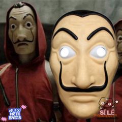Mặt Nạ Hóa Trang Salvador Dali - La Casa De Papel - Phi Vụ Triệu Đô, Phụ Kiện Hóa Trang An Toàn Cho Tiệc, Halloween, Lễ Hội