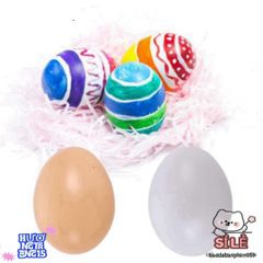 Bộ 10 Trứng Giả Sáng Tạo LINHU - Đồ Chơi Giáo Dục An Toàn Cho Trẻ Em - Phụ Kiện Trang Trí Tiệc Phục Sinh Hình Gà