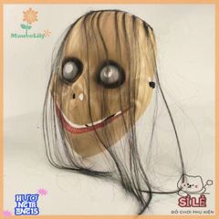 Mặt Nạ Halloween Kinh Dị Dài Tóc Hình V - Đồ Trang Trí Cosplay Cho Tiệc Hóa Trang Và Ngôi Nhà Ma Ám