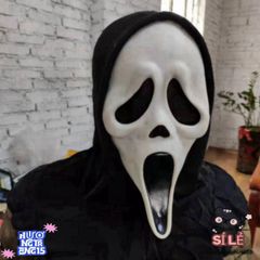 Mặt nạ Ghostface Halloween - Phụ kiện hóa trang độc đáo, nghệ thuật cho lễ hội và tiệc tùng thú vị.