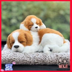 Thú Bông Dog & Cat Ngộ Nghĩnh - Âm Thanh Vui Nhộn, Trang Trí Ô Tô & Bàn Làm Việc, Lọc Khí & Khử Mùi Hiệu Quả
