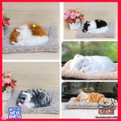 Thú Bông Dog & Cat Ngộ Nghĩnh - Âm Thanh Vui Nhộn, Trang Trí Ô Tô & Bàn Làm Việc, Lọc Khí & Khử Mùi Hiệu Quả