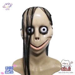 Mặt Nạ Tóc Halloween Hình Miệng Chữ V MoMo - Phụ Kiện Cosplay Kinh Dị Dễ Thương Cho Tiệc Hóa Trang