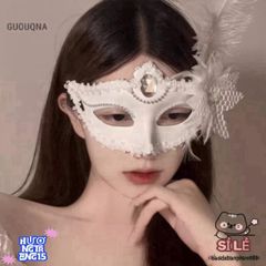 Mặt Nạ Ren Hoa Nửa Mặt Gợi Cảm Kim Cương Giả Dành Cho Nữ - Phụ Kiện Cosplay Sang Trọng cho Bữa Tiệc và Sự Kiện Chuyên Nghiệp