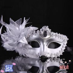 Mặt Nạ Ren Hoa Nửa Mặt Gợi Cảm Kim Cương Giả Dành Cho Nữ - Phụ Kiện Cosplay Sang Trọng cho Bữa Tiệc và Sự Kiện Chuyên Nghiệp