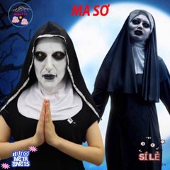 Mặt Nạ Ma Sơ Ấn Độ Trùm Đầu - Đạo Cụ Halloween & Trung Thu Hoàn Hảo Cho TikTok, Video Hóa Trang & Tiệc Tùng