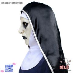 Mặt nạ Valak Cao Su Độc Đáo Cho Nữ - Trang Phục Halloween Hấp Dẫn Kèm Khăn Trùm Đầu, Thiết Kế Thân Thiện Môi Trường