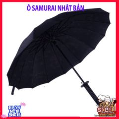 Ô Dù Che Mưa Katana Cán Kiếm Nhật - Thiết Kế Độc Đáo, 16 Nan Bền Chắc, Màu Đen Sang Trọng, Phong Cách Samurai Thời Trang