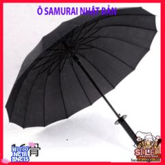 Ô Dù Che Mưa Katana Cán Kiếm Nhật - Thiết Kế Độc Đáo, 16 Nan Bền Chắc, Màu Đen Sang Trọng, Phong Cách Samurai Thời Trang