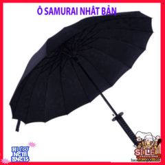 Ô Dù Che Mưa Katana Cán Kiếm Nhật - Thiết Kế Độc Đáo, 16 Nan Bền Chắc, Màu Đen Sang Trọng, Phong Cách Samurai Thời Trang