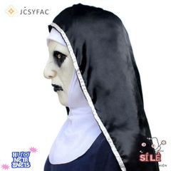 Mặt Nạ Cao Su Nữ Tu Valak Ám Ảnh - Phụ Kiện Halloween Độc Đáo, Giải Trí và Thân Thiện Với Môi Trường