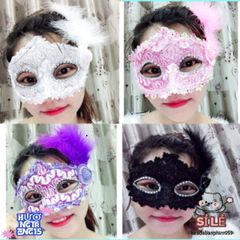 Tấm Che Mặt Hoa Văn Lông Vũ Sang Trọng Cho Nữ – Phụ Kiện Thời Trang Độc Đáo Dành Cho Halloween Và Tiệc Tùng