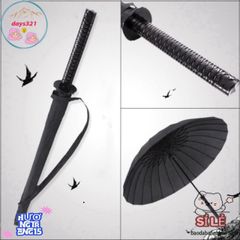 Ô Dù Katana Kiểu Kiếm Nhật 16 Nan Bền Bỉ Màu Đen - Phụ Kiện Thời Trang Che Mưa Nắng Độc Đáo, Đáng Mua Cho Mọi Dịp