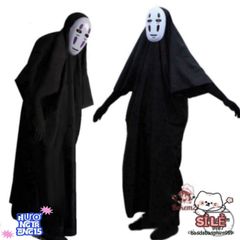Bộ đồ Cosplay Vô Diện Spirited Away - Áo Choàng và Mặt Nạ Chất Liệu Cao Cấp Dành Cho Trẻ Em và Người Lớn