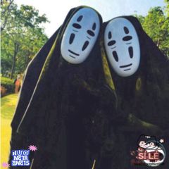 Bộ đồ Cosplay Vô Diện Spirited Away - Áo Choàng và Mặt Nạ Chất Liệu Cao Cấp Dành Cho Trẻ Em và Người Lớn