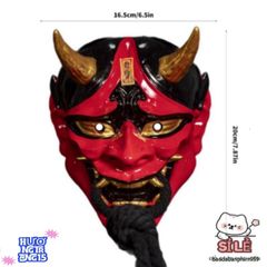 Mặt Nạ ONI Demon Nhật Bản - Phụ Kiện Trang Trí Halloween Độc Đáo Cho Cosplay và Bạn Bè, Đậm Chất Nghệ Thuật Nhật Bản