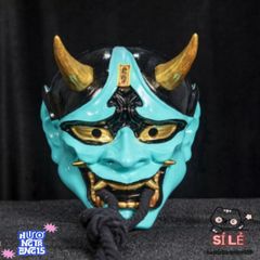Mặt Nạ ONI Demon Nhật Bản - Phụ Kiện Trang Trí Halloween Độc Đáo Cho Cosplay và Bạn Bè, Đậm Chất Nghệ Thuật Nhật Bản