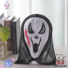 Mặt Nạ Quái Vật Nửa Mặt Kinh Dị Halloween - Phụ Kiện Hóa Trang Độc Đáo Cho Tiệc Hóa Trang & Lễ Hội