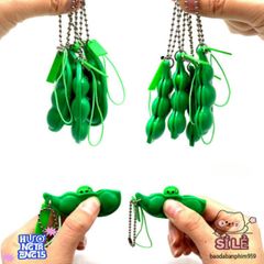 Móc Khóa Vỏ Đậu Edamame Giảm Căng Thẳng - Phụ Kiện Thời Trang Dễ Thương, Giải Tỏa Stress Và Thư Giãn Mỗi Ngày