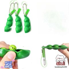 Móc Khóa Vỏ Đậu Edamame Giảm Căng Thẳng - Phụ Kiện Thời Trang Dễ Thương, Giải Tỏa Stress Và Thư Giãn Mỗi Ngày
