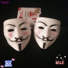 Mặt nạ Joker Halloween V Trắng - Phụ Kiện Thời Trang Độc Đáo Cho Tiệc Hóa Trang, Bữa Tiệc Masquerade, Sự Kiện Carnaval