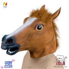 Bìa Đầu Hình Ngựa BoJack Horseman - Đồ Hóa Trang Halloween Vui Nhộn Dành Cho Unisex - Phụ Kiện Tiệc Tùng Sáng Tạo