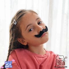 Râu Dán Gấu Hồng Vui Nhộn - Đạo Cụ Hóa Trang Halloween Độc Đáo Cho Cosplay và Tiệc Tùng