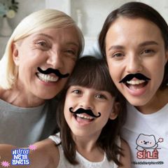 Râu Dán Gấu Hồng Vui Nhộn - Đạo Cụ Hóa Trang Halloween Độc Đáo Cho Cosplay và Tiệc Tùng