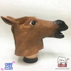 Mặt Nạ Hóa Trang Ngựa Silicone - Đạo Cụ Cosplay Halloween Độc Đáo Cho Tiệc Tùng và Sự Kiện Hóa Trang Thú Vị