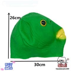 Mặt Nạ Cá Xanh Dễ Thương - Phụ Kiện Cosplay Kinh Dị Vui Nhộn, Độc Đáo Cho Halloween và Các Buổi Tiệc Thú Vị
