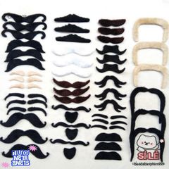 Bộ Râu Hài Hước Halloween - 48 Chiếc Nhiều Kiểu Dáng Trang Phục Vui Nhộn Cho Bữa Tiệc Hóa Trang và Lễ Hội
