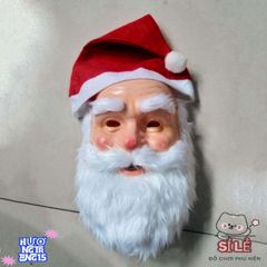Bộ Hoá Trang Ông Già Noel 3D - Mũ và Mặt Nạ Tái Sử Dụng Cho Mọi Lứa Tuổi, Phụ Kiện Giáng Sinh Tuyệt Vời Cho Mùa Đông