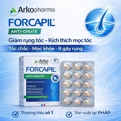 Viên Uống Arkopharma Forcapil Anti-Chute - Giải Pháp Ngăn Rụng Tóc, Kích Thích Mọc Tóc, Dưỡng Tóc Khỏe Mạnh Từ Pháp