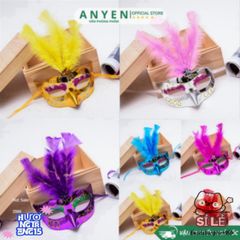 Mặt Nạ Trơn Nhọn Hoa Chí Tín - Phụ Kiện Halloween Độc Đáo cho Tiệc Tùng và Sự Kiện, Thể Hiện Cá Tính Thời Trang