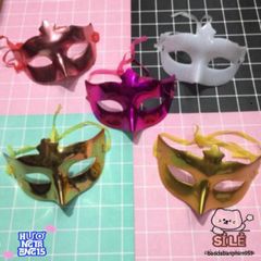 Mặt Nạ Trơn Nhọn Hoa Chí Tín - Phụ Kiện Halloween Độc Đáo cho Tiệc Tùng và Sự Kiện, Thể Hiện Cá Tính Thời Trang