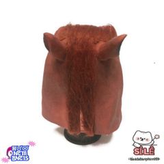Mặt Nạ Hình Ngựa Latex Độc Đáo - Halloween, Cosplay & Tiệc Hóa Trang - Màu Nâu, Đen, Trắng, An Toàn, Thoải Mái
