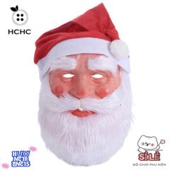 Bộ Mũ và Mặt Nạ Râu Ông Già Noel 3D - Phụ Kiện Cosplay Giáng Sinh Chất Lượng Dành Cho Mọi Đối Tượng, Độc Đáo Và Thú Vị